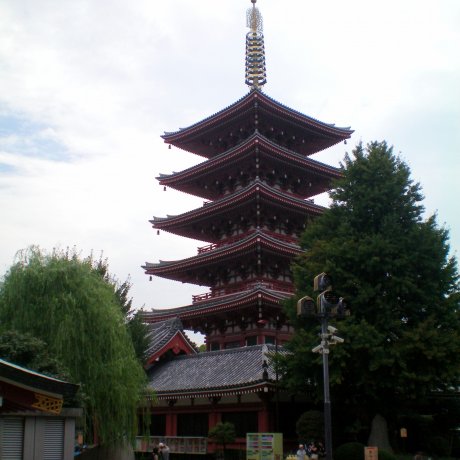 Pagode De Cinq Étages À Asakusa Pagode De Cinq Étages À Asakusa