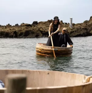 An enchanting Taraibune boat ride off the coast of Sado Island
