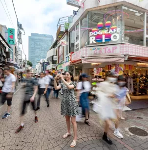 Rainbow pop culture on Takeshita Street